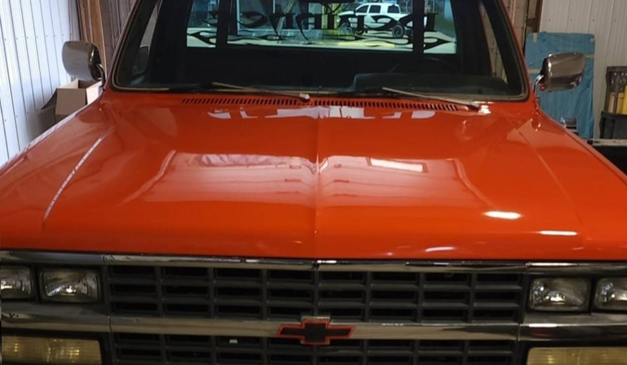 chevy truck with polished original paint