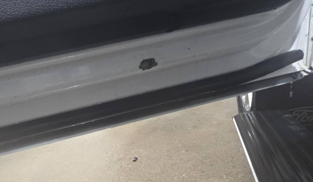 driver door with rust